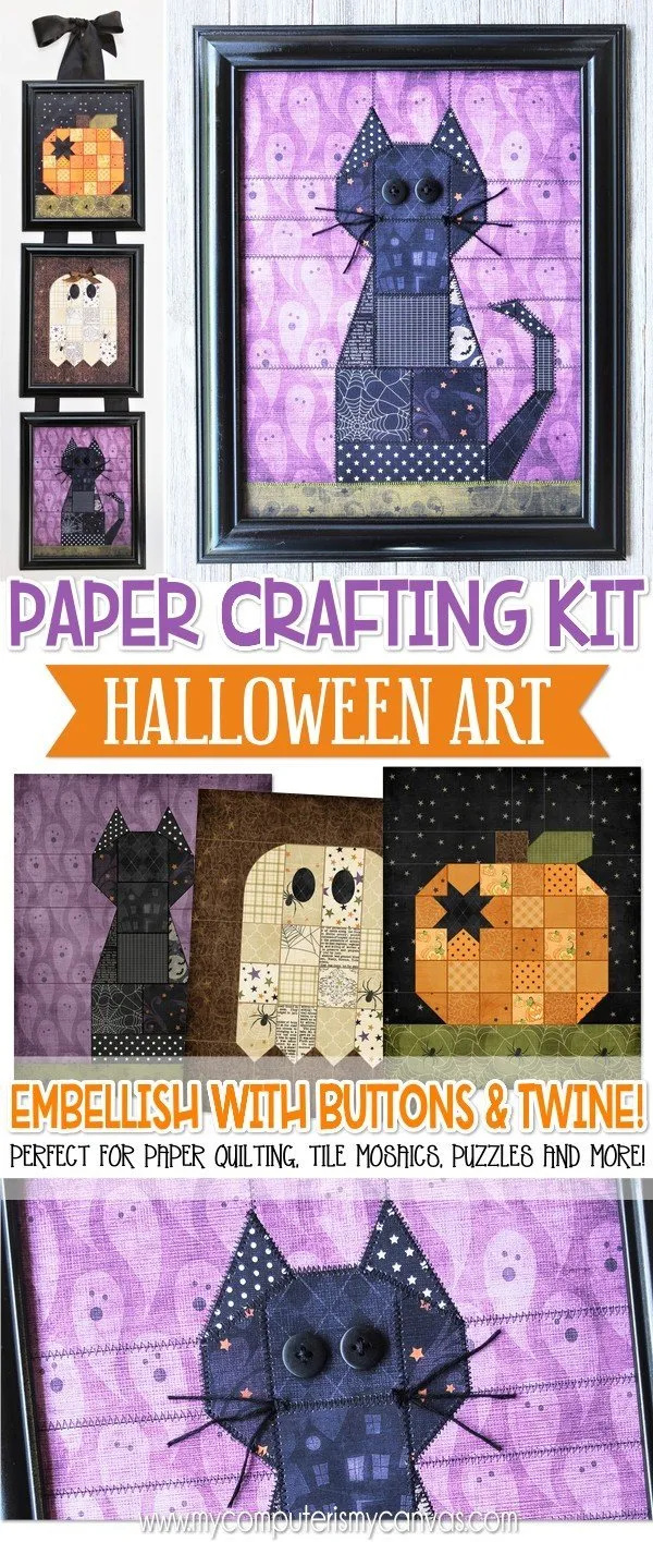 Paper Crafting Kit {HALLOWEEN TRIO} PRINTABLE