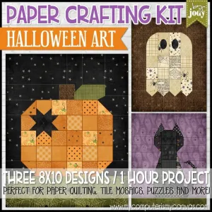 Paper Crafting Kit {HALLOWEEN TRIO} PRINTABLE