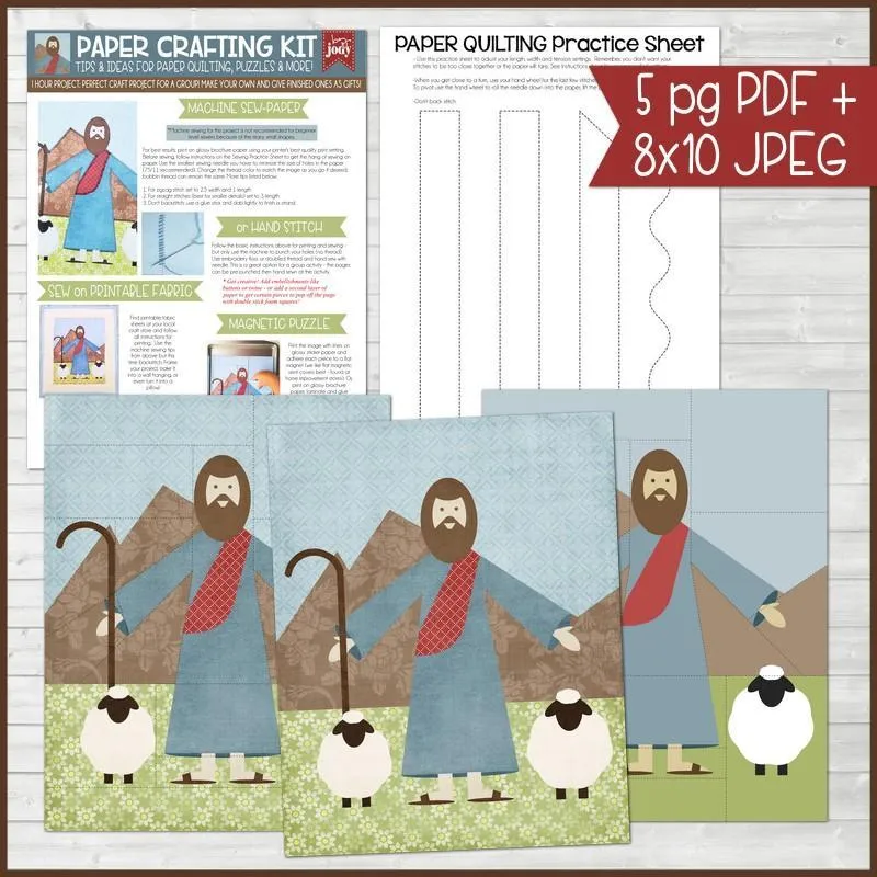 Paper Crafting Kit {JESUS ART} PRINTABLE