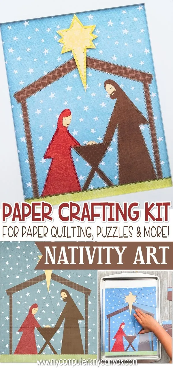 Paper Crafting Kit {NATIVITY} PRINTABLE