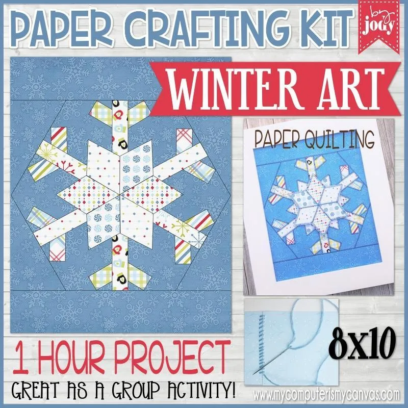 Paper Crafting Kit {SNOWFLAKE} PRINTABLE