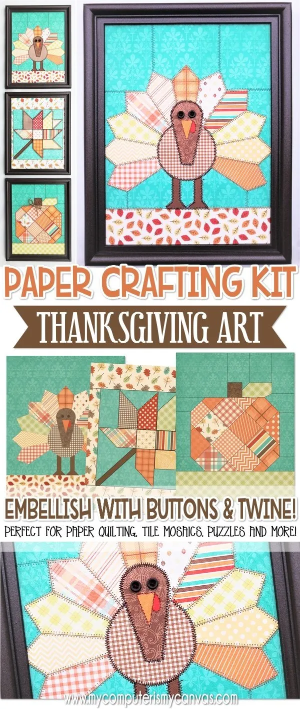 Paper Crafting Kit {THANKSGIVING TRIO} PRINTABLE