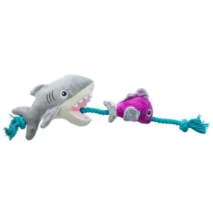 Pet Shop by Fringe Studio Shark Bait Plush Dog Toy