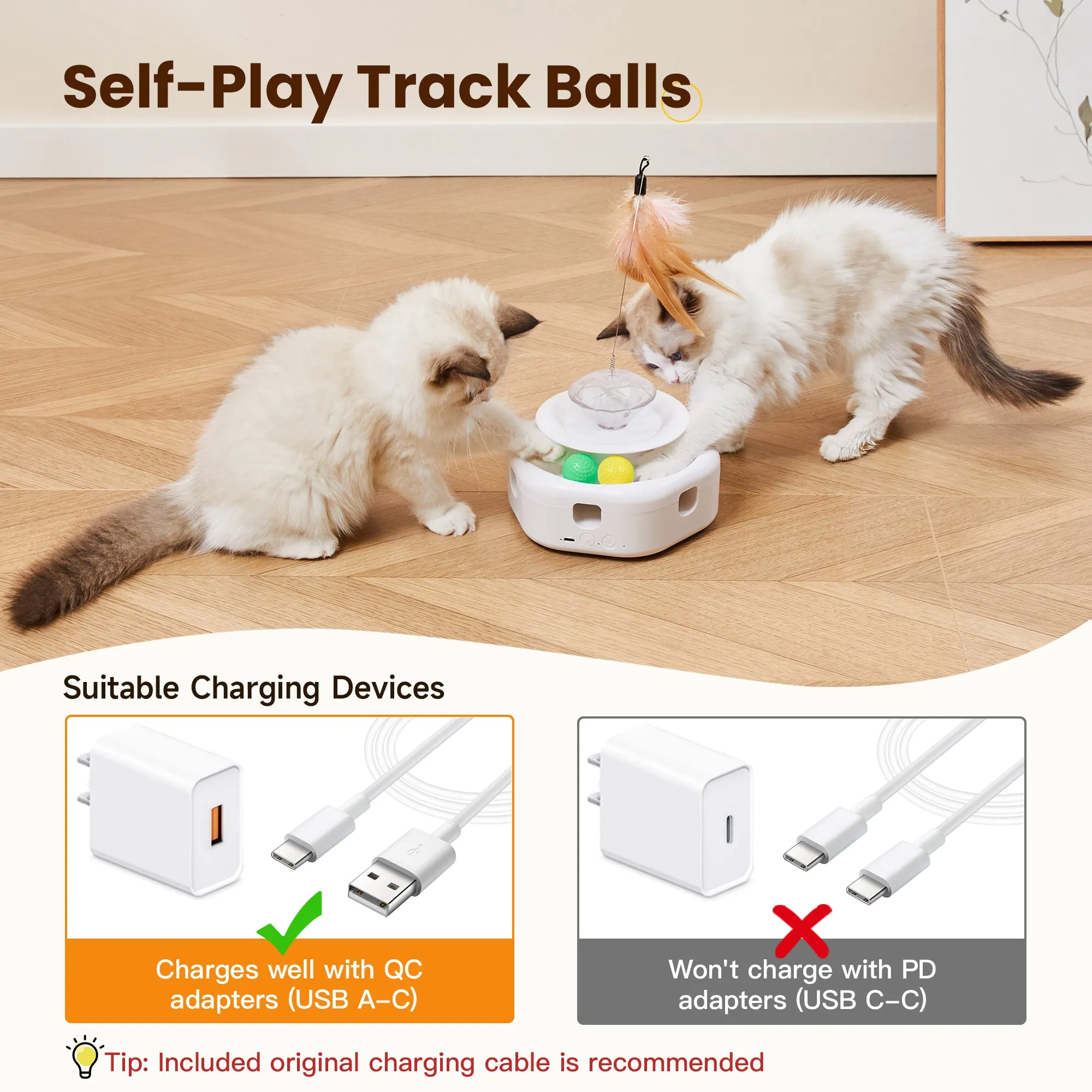 Potaroma 4-in-1 Interactive Cat Laser Toys