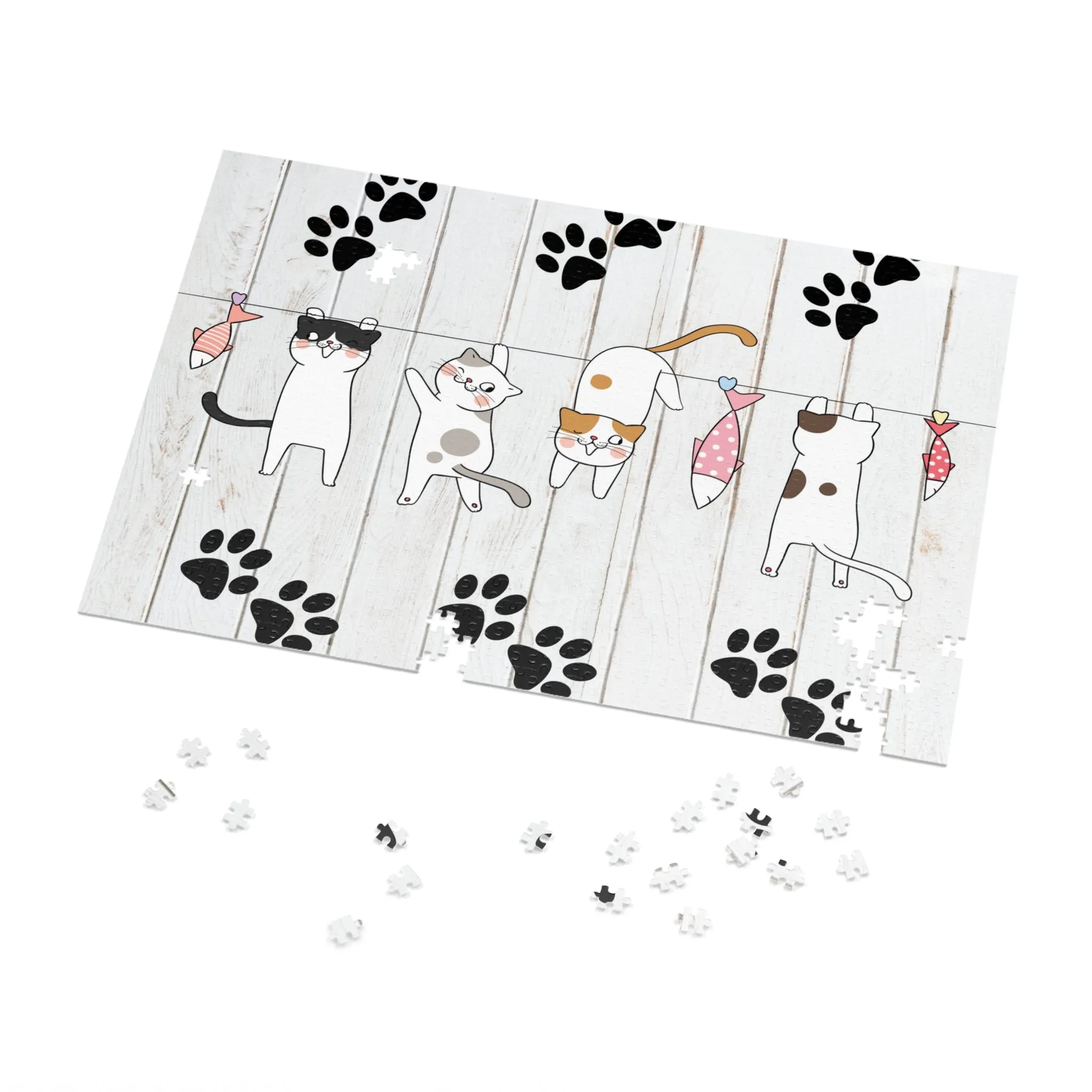 Puzzle, Cats, Personalised/Non-Personalised (30, 110, 252, 500,1000-Piece) awd-665