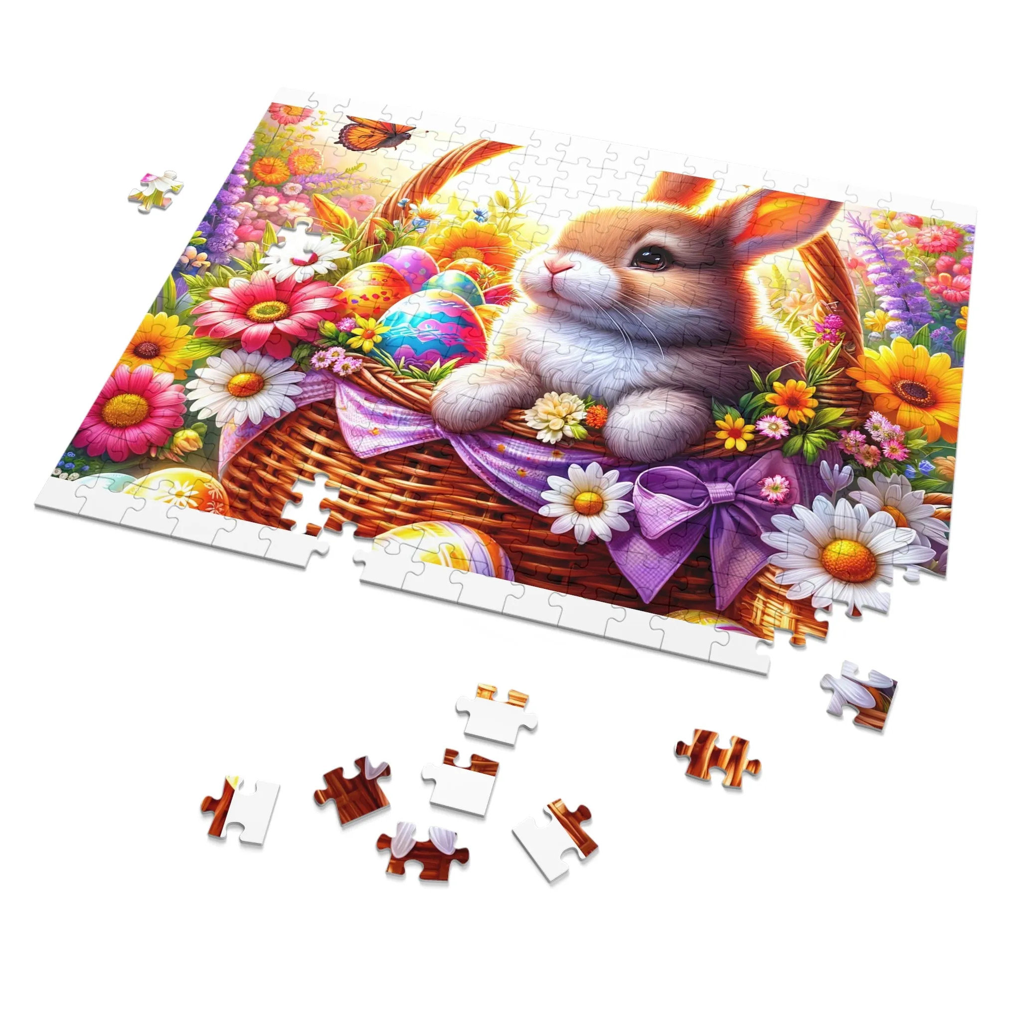 Puzzle, Easter, Rabbit, Personalised/Non-Personalised (30, 110, 252, 500,1000-Piece) awd-617