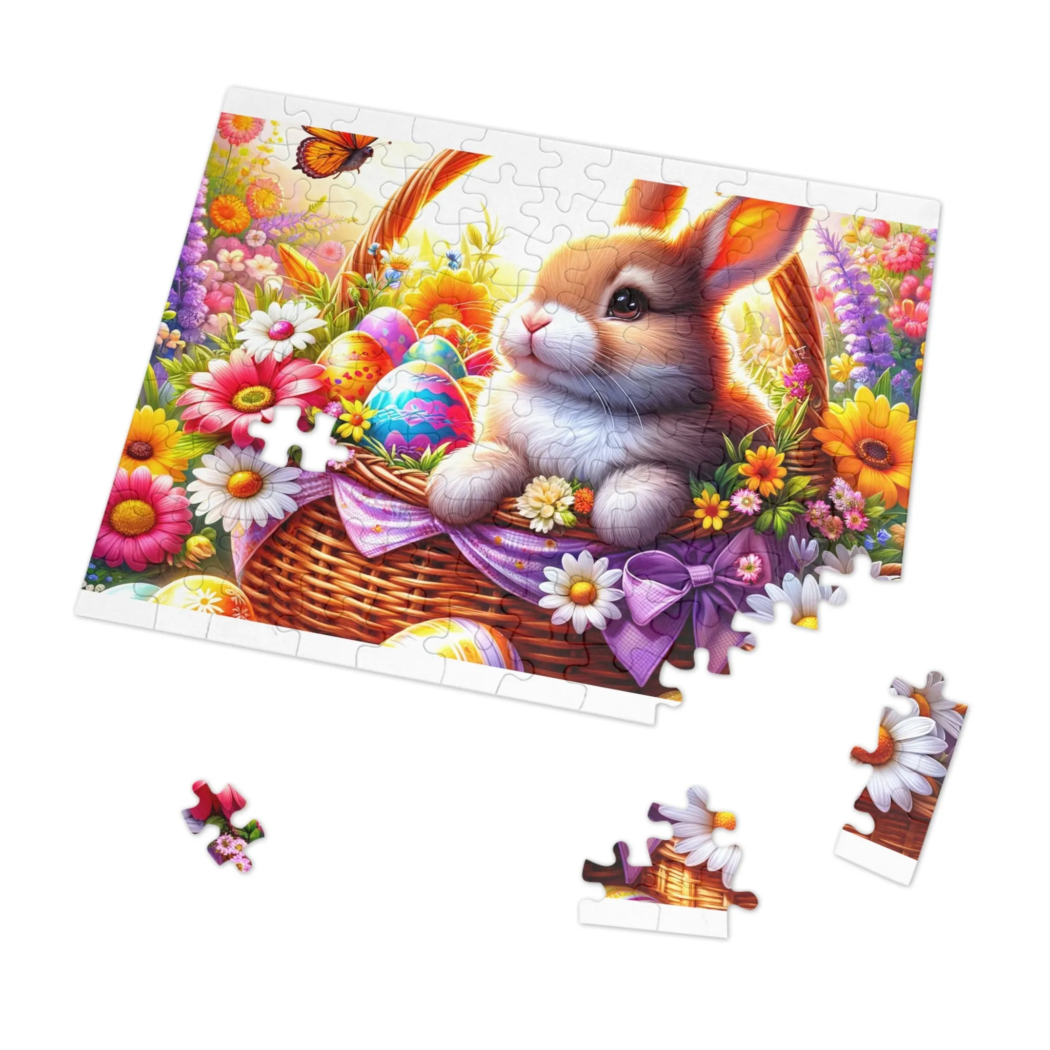 Puzzle, Easter, Rabbit, Personalised/Non-Personalised (30, 110, 252, 500,1000-Piece) awd-617