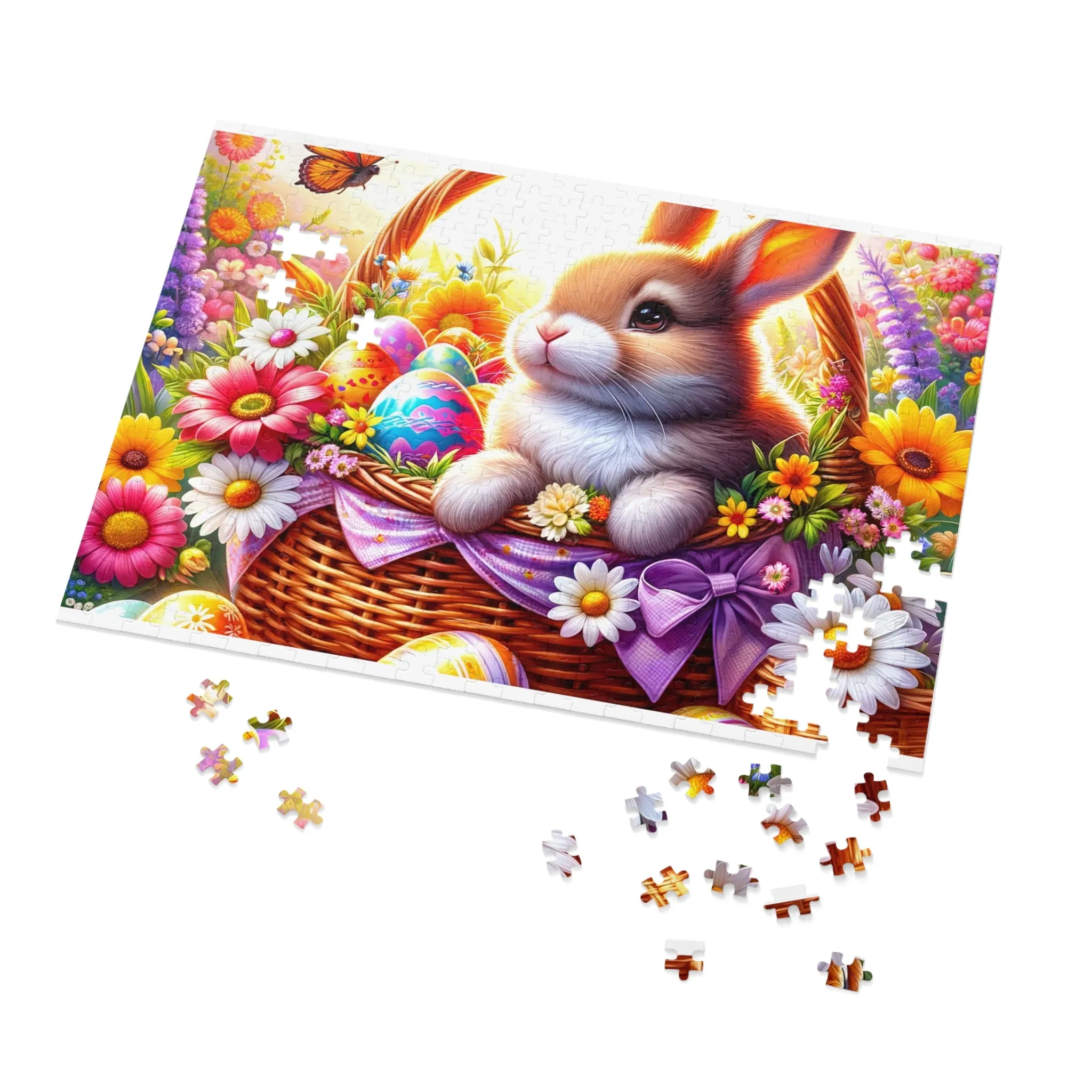 Puzzle, Easter, Rabbit, Personalised/Non-Personalised (30, 110, 252, 500,1000-Piece) awd-617