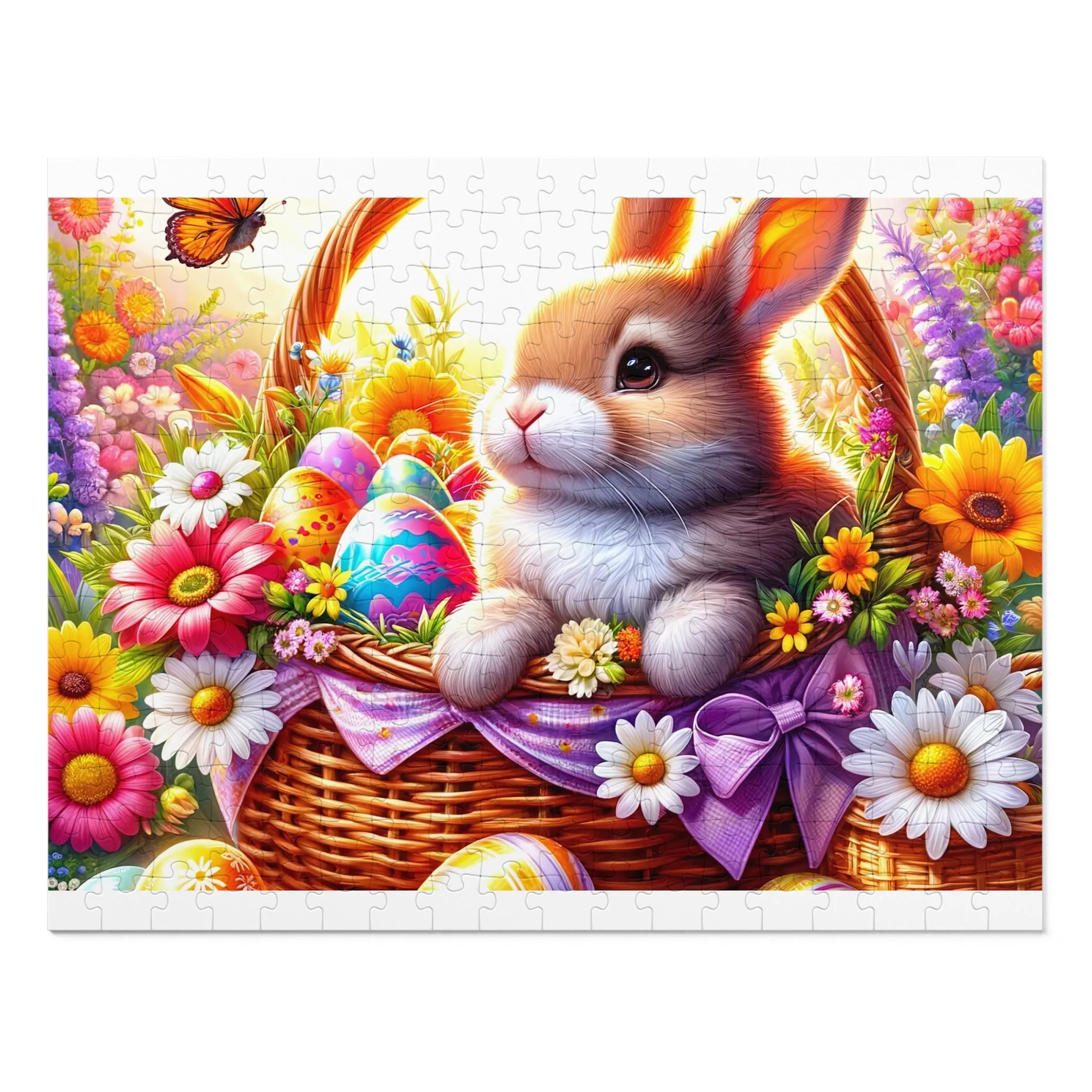 Puzzle, Easter, Rabbit, Personalised/Non-Personalised (30, 110, 252, 500,1000-Piece) awd-617