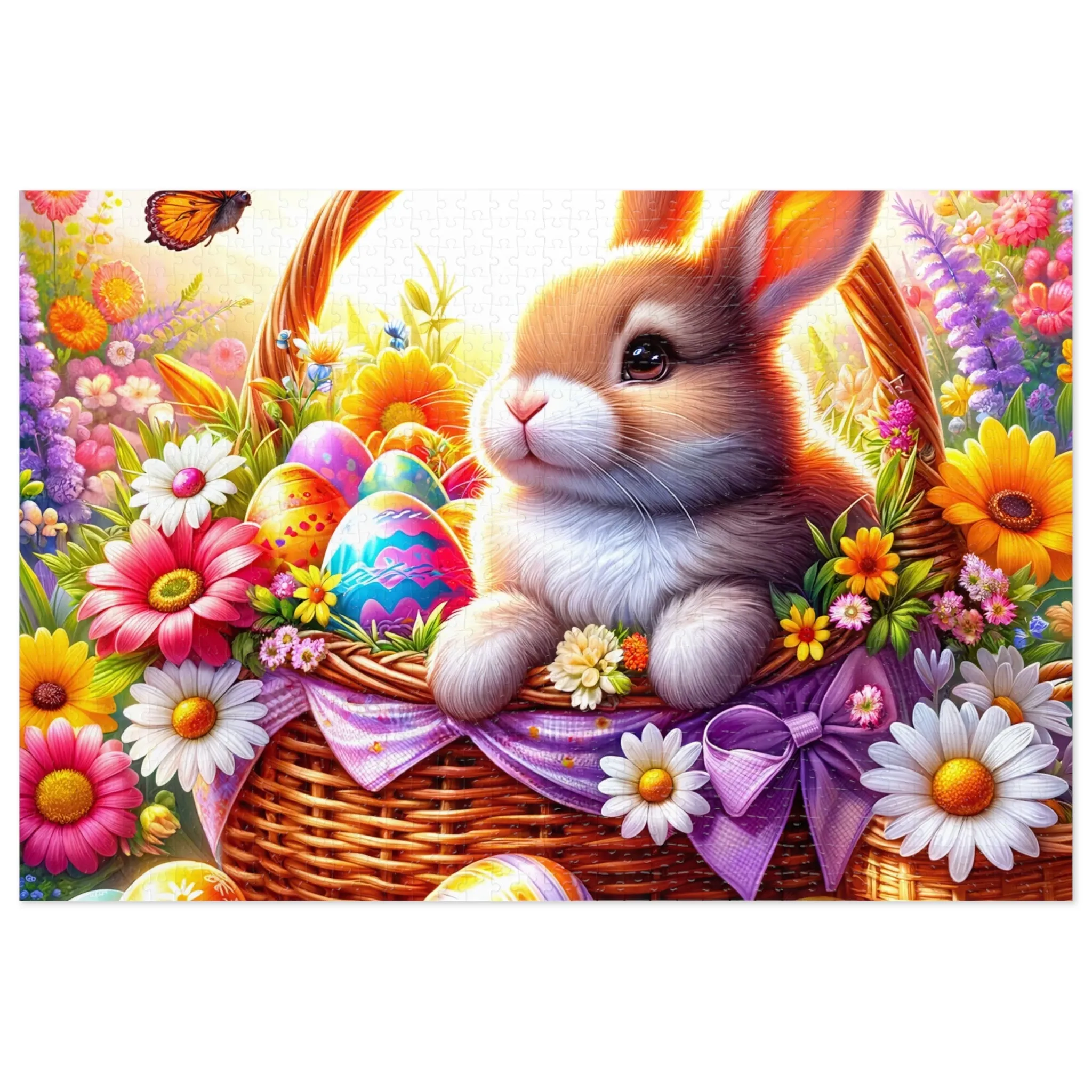 Puzzle, Easter, Rabbit, Personalised/Non-Personalised (30, 110, 252, 500,1000-Piece) awd-617