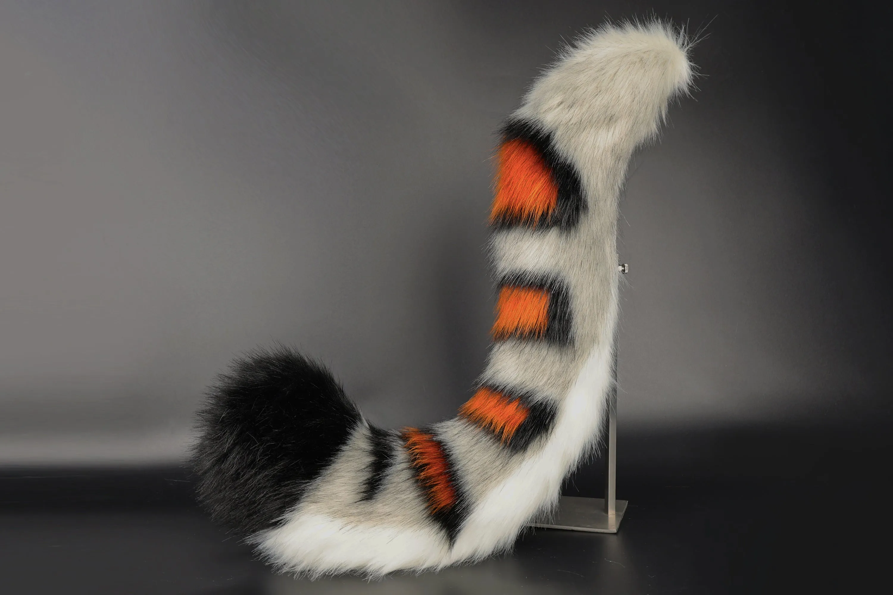 Realistic faux fur gray snow leopard ear and tail set anime cosplay furry snow leopard tail and ear animal role playing leopard kemonomimi