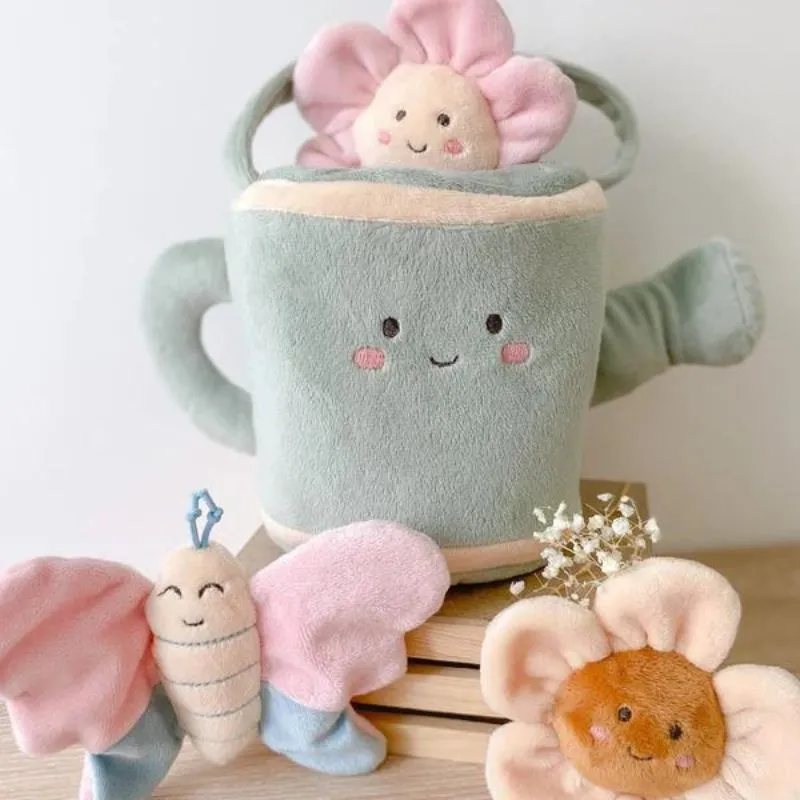 Spring Watering Can Plush Toy Set