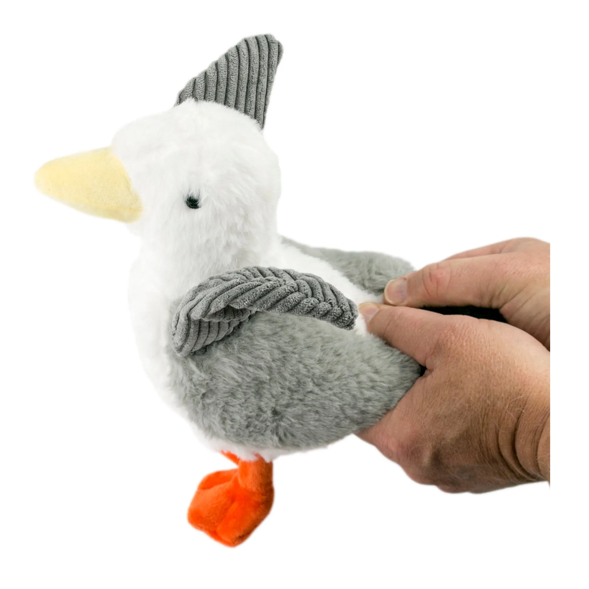 Squeaky Plush Dog Toy: Animated Seagull