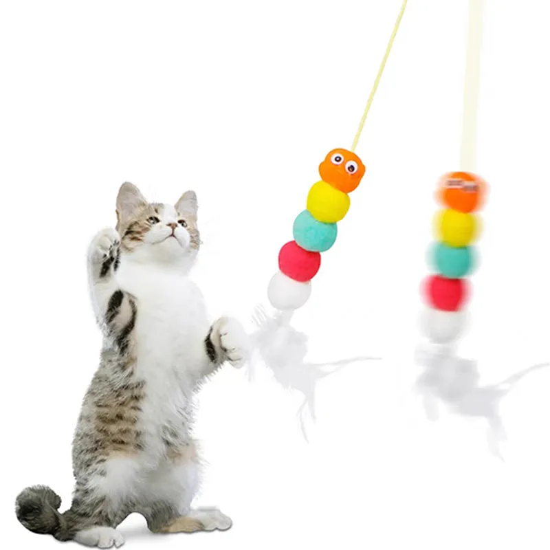 Stretch Adjustable Cat Self-play Tease Stick