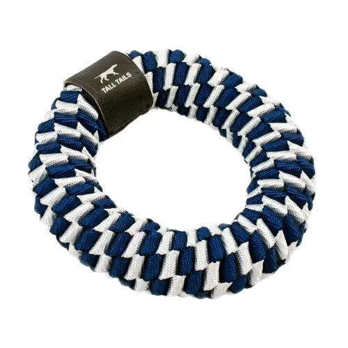 Tall Tails Braided Ring Dog Toy Navy