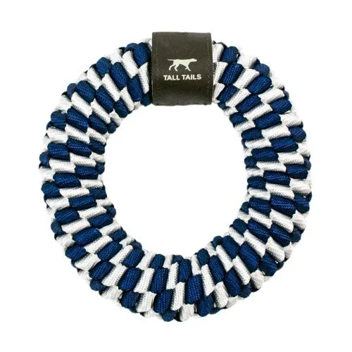 Tall Tails Braided Ring Dog Toy Navy