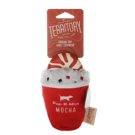 Territory Pup-R-Mint Mocha Holiday Toy for Dogs