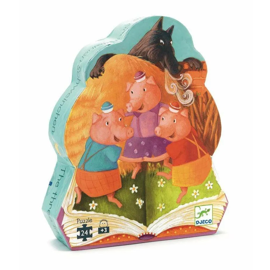 The 3 Little Pigs -Silhouette Jigsaw Puzzle