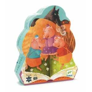 The 3 Little Pigs -Silhouette Jigsaw Puzzle