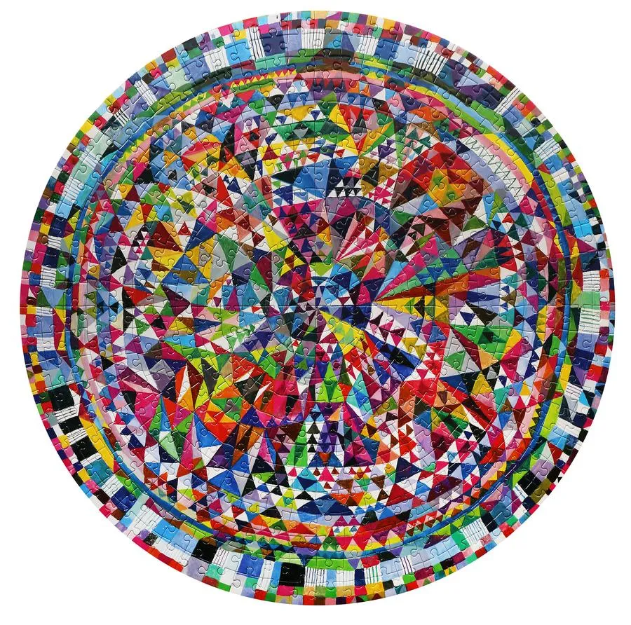 Triangle Round 500 Piece Puzzle