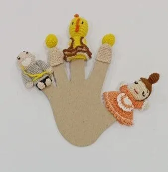 Wild animals Crochet Finger Puppet